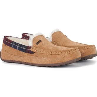 Barbour Martin Faux Shearling Slipper in Camel at Nordstrom Rack, Size 9