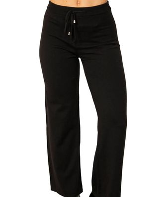 French Kyss Drawstring Lounge Pant In Black