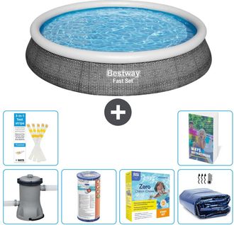 Bestway Piscina Bestway Fast Set Redonda - 396x84 Cm - 7-piezas S224