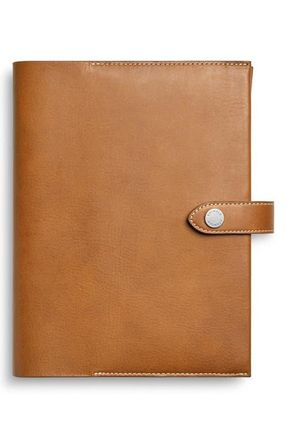 Shinola Snap Vachetta Leather Journal Cover in Tan at Nordstrom