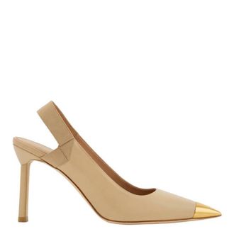 Ferragamo Alhena 85 Pointed-Toe Slingback High Heels, Size 6.5 C