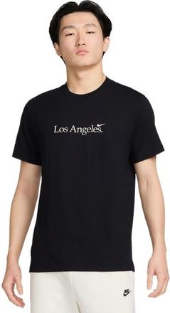 Nike Mens LA Short Sleeve Crew T-Shirt - Black/White Size XXL