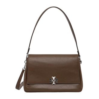 Tory Burch Tassen, Dames, Bruin, ONE Size, Leer, Charlie Crossbody