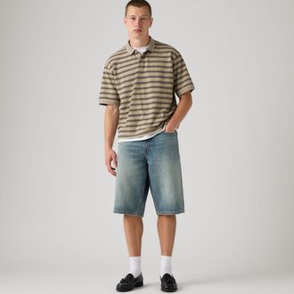 Levi's 470 Baggy Shorts - Mens - 28 - Medium Wash / Fine Operation