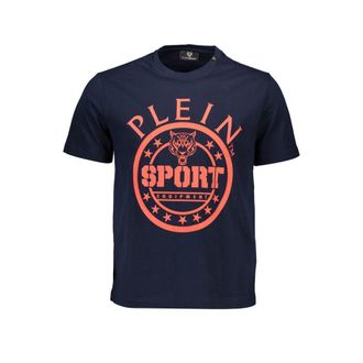 Plein Sport Blue Cotton Mens Mens T-Shirt