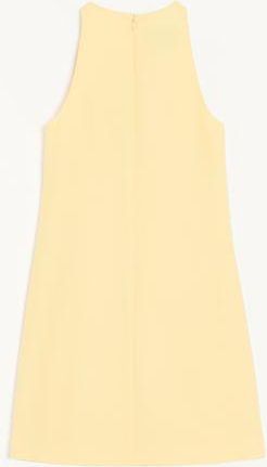 Valentino Abito Corto In Crepe Couture Ricamato Donna GIALLO 36