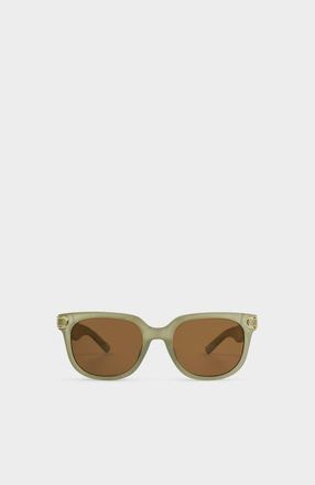 Katie Loxton Manhattan Sunglasses in Frosted Green Transparent at Nordstrom