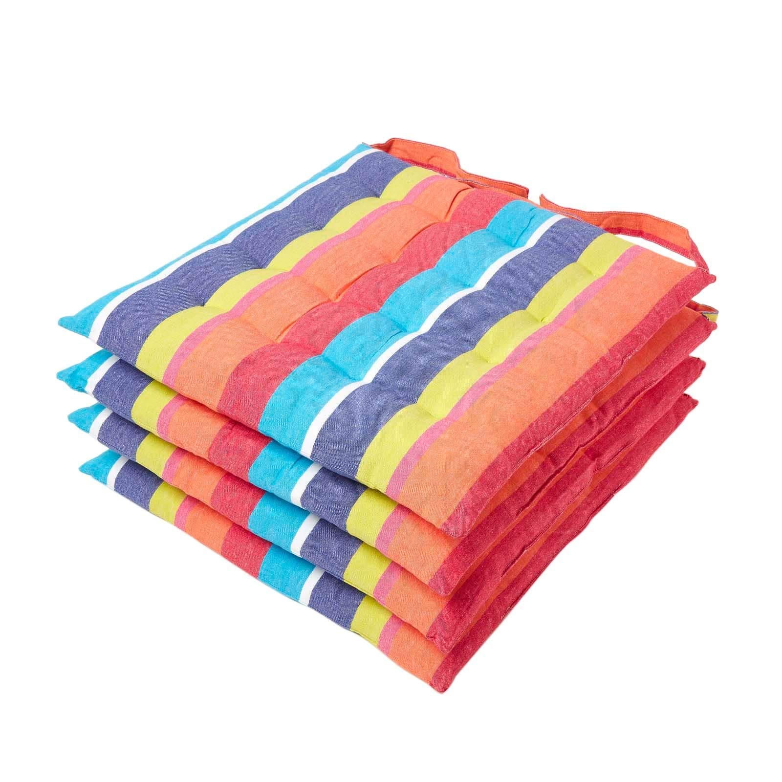 Rundes Sitzkissen Für Kinder – Ø 43 Cm, 100 % Baumwolle, Mit Polyester-Füllung Und Tragegriff (bunt)
