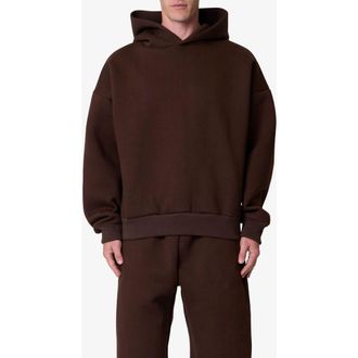 mnml Stiff Lounge Hoodie in Brown at Nordstrom, Size Xx-Large