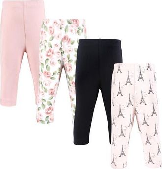 Hudson Baby 4Pk Collection of Versatile Pants Bottoms in Bonjour Paris at Nordstrom, Size 3T