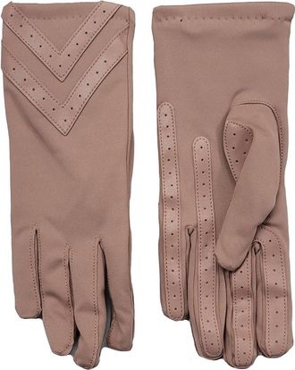 Isotoner WomenS Chevron Spandex Gloves In New Blush
