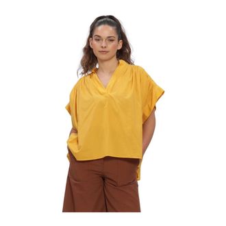 Vanessa Bruno Dames, Blouses & Shirts, Geel, Maat: Xs/S Katoen