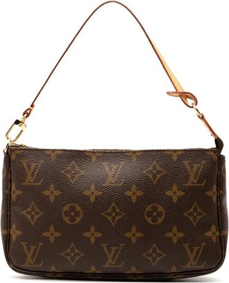 Louis Vuitton Pre-owned Shoulder Bags, female, Brown, Size: ONE SIZE Pre-owned Printed Canvas Bag
