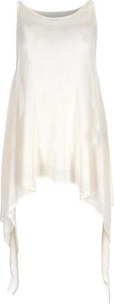 Emilio Pucci Emilio Pucci asymmetrische mouwloze top in witte viscose