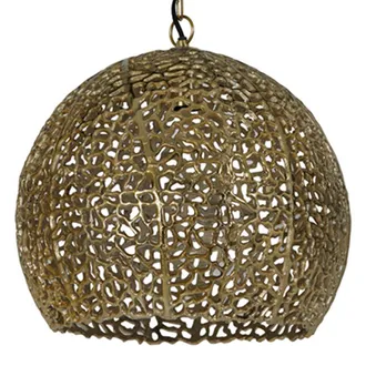 Light & Living L&aacute;mpara Colgante - Sinula - Dorado - Metal - &Oslash; - Light&living