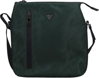 Guess Glassic Eco Logo Lettering Crossbody Bag - Heren - Schoudertassen - Groen - ONE Size - Leer - Tassen