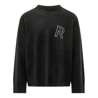 Represent Logo Jumper - male - REPRESENT - Round-neck Knitwear - Black - L - Knitwear