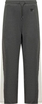 GCDS Pantalones de ch&aacute;ndal con ribete - Trousers - Hombre - Gris - S