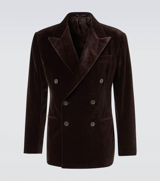 Ralph Lauren Purple Label Giacca Kent in velluto di cotone