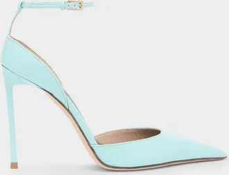 Tom Ford 105mm Patent Leather Ankle-Strap Pumps
