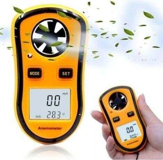 OEM Anem&oacute;metro Digital - Medidor De Velocidad Del Viento + Temperatura + Escala De Beaufort - Pantalla Lcd