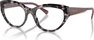 Vogue Eyewear 53mm Irregular optical glasses in Tortoise at Nordstrom