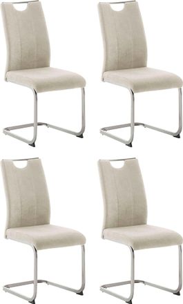 MCA Furniture Freischwinger »MCA TERESINA Schwingstuhl mit Griffloch« () (4er-Set), Schwingstühle mit Griffloch, Komfortsitzhöhe von ca. 48 cm