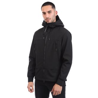C.P. Company Mens C.P. Company Shell-R Goggle Jacket in Black