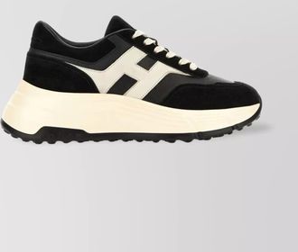 Hogan leather panelled lace-up low-top sneakers
