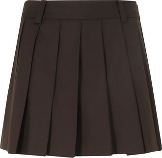 Dunst Minifalda plisada - Skirts - Mujer - Marr&oacute;n - M
