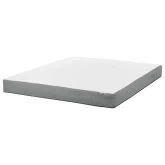Beliani Beliani - Colch&oacute;n De Muelles Ensacados Con Asas Relleno De Espuma Viscoel&aacute;stica Firmeza Media Funda Extra&iacute;ble 7 Zonas Acolchado 180 X 200 Cm Cushy