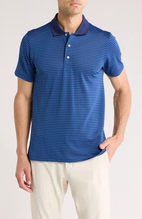 Brooks Brothers Feeder Performance Knit Polo in Blue/Navy at Nordstrom Rack, Size X-Large