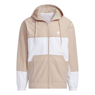 adidas Neo Basketball Windbreaker Jackets Beige White IA6808