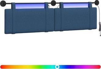 vidaXL Cabecero Colgante Azul Tela Vidaxl