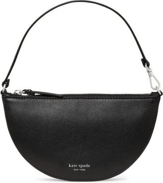 Kate Spade New York wink leather wristlet in Black at Nordstrom