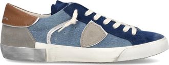 Philippe Model Prsx Tennis - Heren - Sneakers - Blauw - 45 EU - Katoen - Schoenen