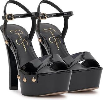 Jessica Simpson Calenta Womens Sandals Black : 7.5 M, Faux Leather