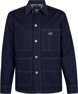 Petrol Industries Heren Worker Denim Jas Baraboo - Blauw