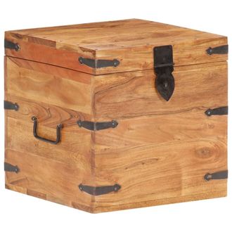 vidaXL Ba&uacute;l De Madera Maciza De Acacia 40x40x40 Cm Vidaxl