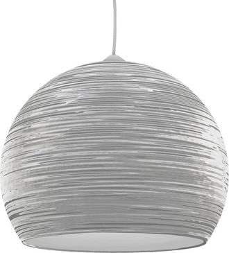 Lumicom Focus Sospensione, 1X E27, max 42W, metallo, bianco lucido, D.50cm - Lumicom