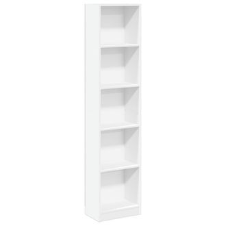 vidaXL Estanter&iacute;a De Madera De Ingenier&iacute;a Blanca 40x24x176 Cm Vidaxl