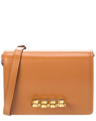 Alexander McQueen Alexander Mcqueen Four Ring Leather Shoulder Bag