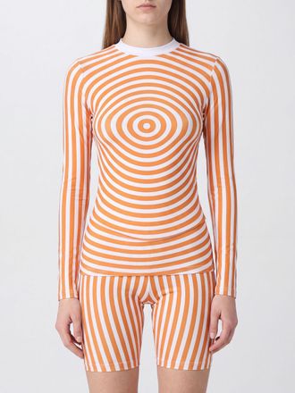 Jean Paul Gaultier Top a maniche lunghe The Orange Target con stampa optical