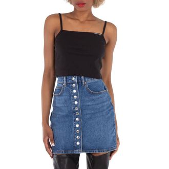 Alexander Wang T by Alexander Wang Ribbed-Knit Cotton Cami Top