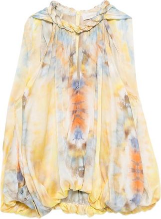 Zimmermann Alchemy Twist Billow Braided-neck Blouse