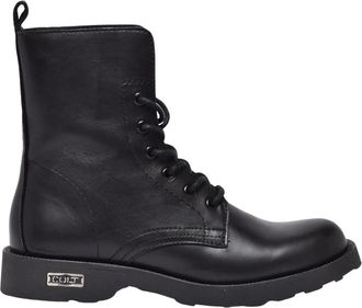 Cult Anfibio Boot - Dames - Veterlaarzen - Zwart - 36 EU - Leer - Schoenen