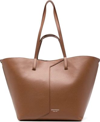 Emporio Armani Handbag Brown Leather Shopping Bag