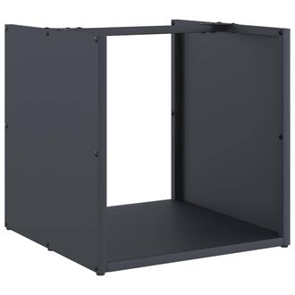 vidaXL Le&ntilde;ero Antracita 40x40x40 Cm Acero Laminado En Fr&iacute;o Vidaxl