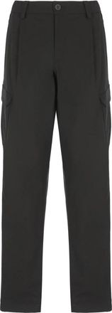 Herno Zwarte Cargo Broek Elastische Taille Koord - Heren - Straight fit broeken - Zwart - S - Broeken