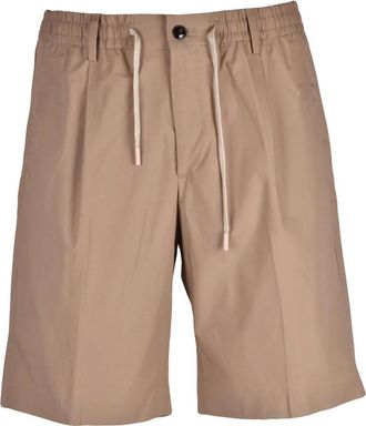 Daniele Alessandrini Beige Cotton Elastane Men Bermuda Shorts